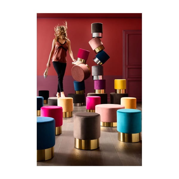 Sgabello viola , ∅ 35 cm Cherry - Kare Design-image-3