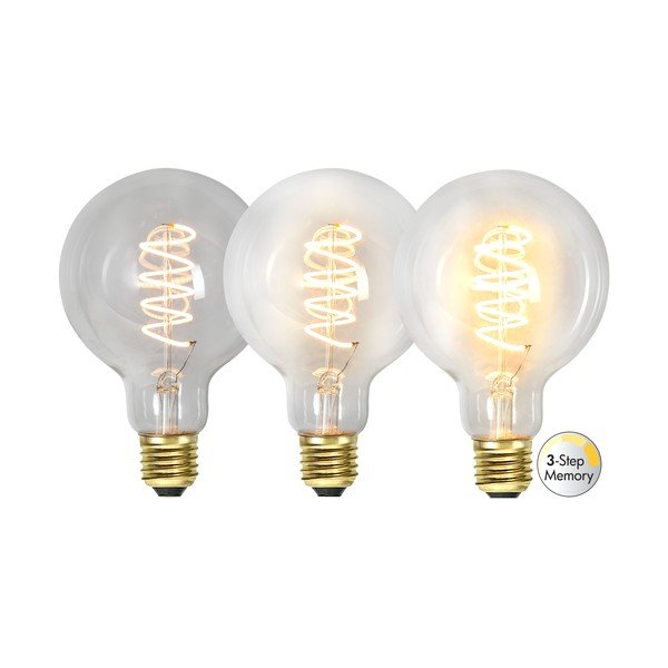 Lampadina LED calda a filamento dimmerabile E27, 4 W Spiral Filament - Star Trading-image-4