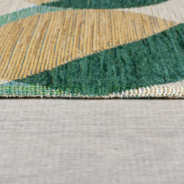 Tappeto giallo-verde 120x170 cm Carlos Circle Geo - Flair Rugs-image-4