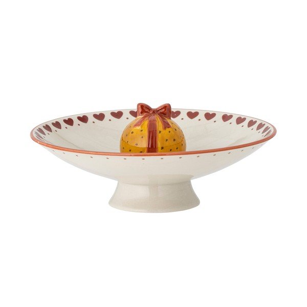Ciotolina color crema in gres a tema natalizio Jolly – Bloomingville