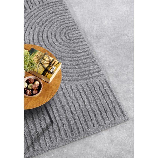 Tappeto grigio 200x280 cm Chappe Light Grey - Elle Decoration-image-2