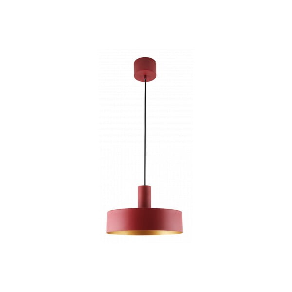 Lampada a sospensione rossa con paralume in metallo ø 30 cm Selvia II - GTV