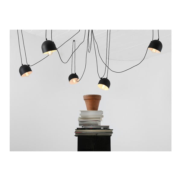 Lampada a sospensione nera per 6 lampadine Popo - CustomForm-image-2