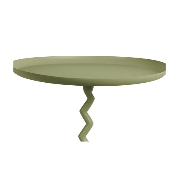 Tavolino rotondo in metallo ø 40 cm Zig Zag – Leitmotiv-image-2