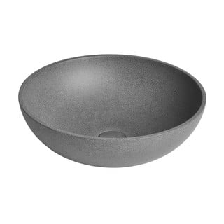 Lavabo rotondo in grigio scuro in calcestruzzo ø 44 cm Turf – Sapho