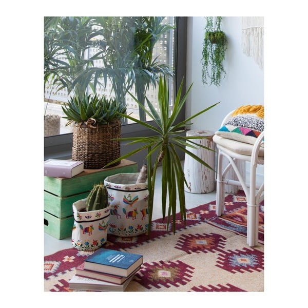 Coprivaso in stoffa in set da 2 pezzi ø 27 cm Animals Otomi - Madre Selva-image-1