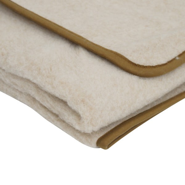 Coperta in lana merino marrone, 130x170 cm - Native Natural-image-2