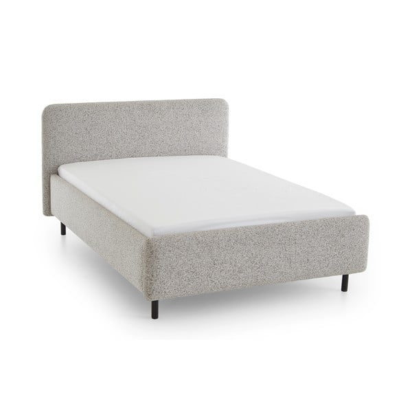 Letto matrimoniale imbottito beige rete non inclusa 160x200 cm Primo – Meise Möbel-image-2