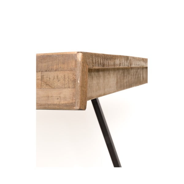 Tavolo da pranzo in teak 90x200 cm Suri - White Label-image-4