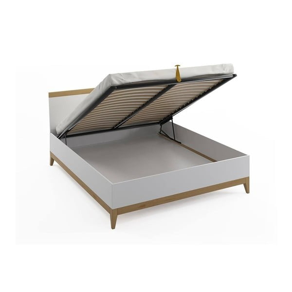 Letto matrimoniale in legno di pino massiccio SKANDICA Livia BC, 140 x 200 cm - Skandica-image-2