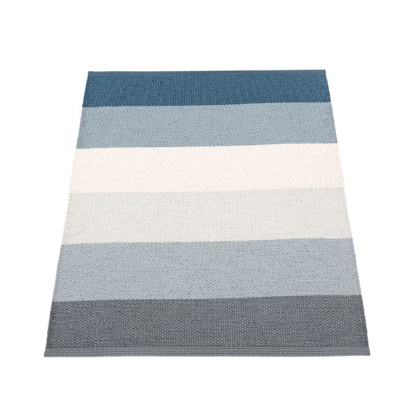 Tappeto da interno/esterno blu/color crema 70x100 cm Molly Ocean Grey – Pappelina