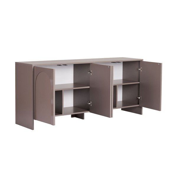 Credenza grigio tortora 180x80x45 cm Arlen  – Kalune Design-image-4