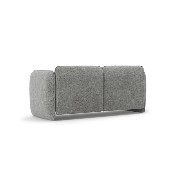 Divano grigio chiaro con rivestimento in ciniglia 168 cm Georgia – Micadoni -image-3
