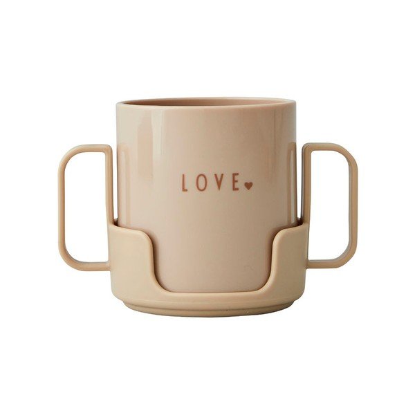 Tazza beige per neonati Love Mini - Design Letters-image-3
