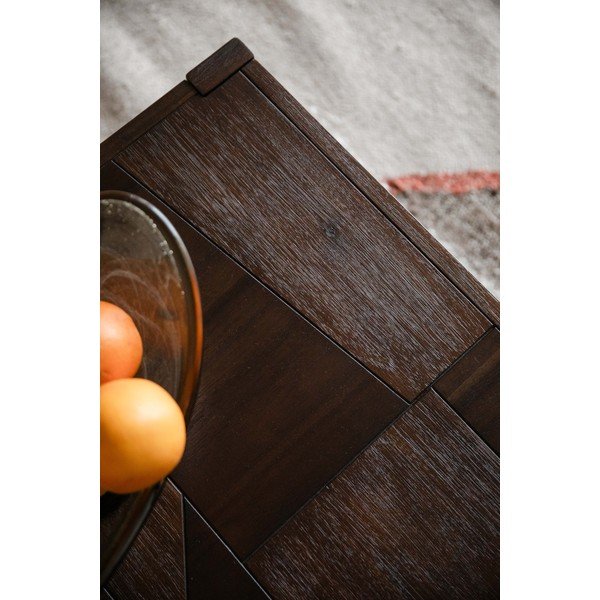 Tavolino da salotto colore naturale scuro in legno massiccio 60x120 cm Bruneau – Dutchbone-image-1