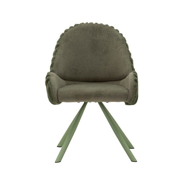 Set di sedie da pranzo verde imbottite con braccioli 2 pz Stockholm – Mauro Ferretti-image-2