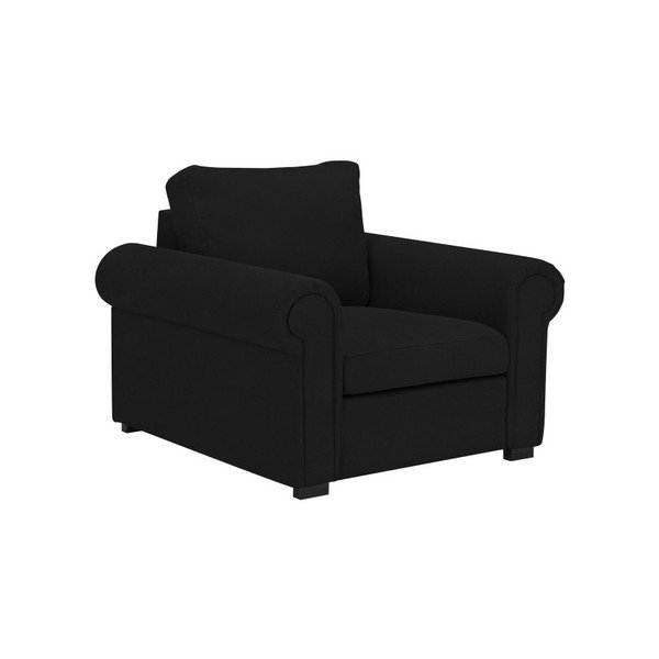 Černé křeslo Windsor & Co Sofas Hermes-image-4