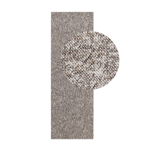 Passatoia grigia lavabile 80x240 cm Rocco Taupe – Elle Decoration