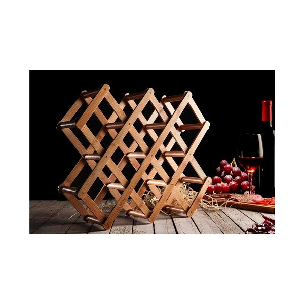 Supporto in bambù per bottiglie di vino Olivia - Bambum-image-1