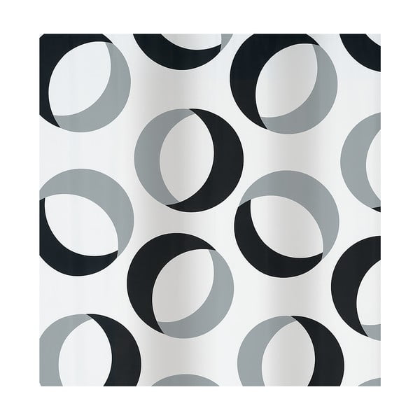 Tenda per doccia 180x200 cm Rings – Spirella-image-1