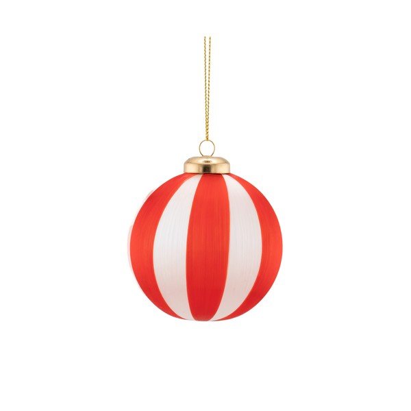 Set di palline di Natale in tessuto 6 pz 23,5 cm Yarn Stripe – Sass & Belle-image-2