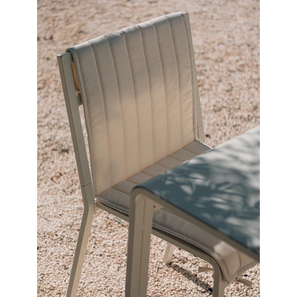 Sedia da esterno beige in metallo Oto – noo.ma-image-4
