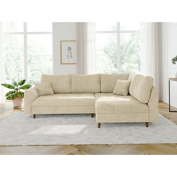 Divano angolare beige (con penisola a destra) Ariella – Ropez-image-1