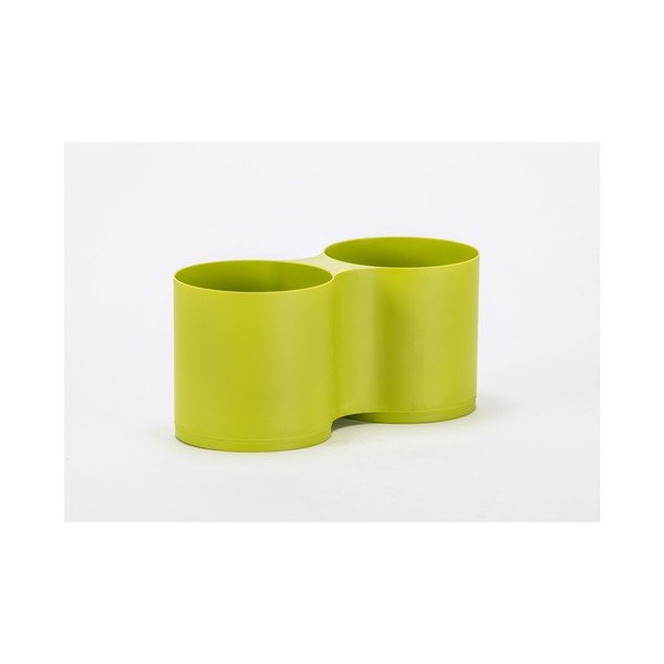 Vaso doppio verde Modulo - Plastia