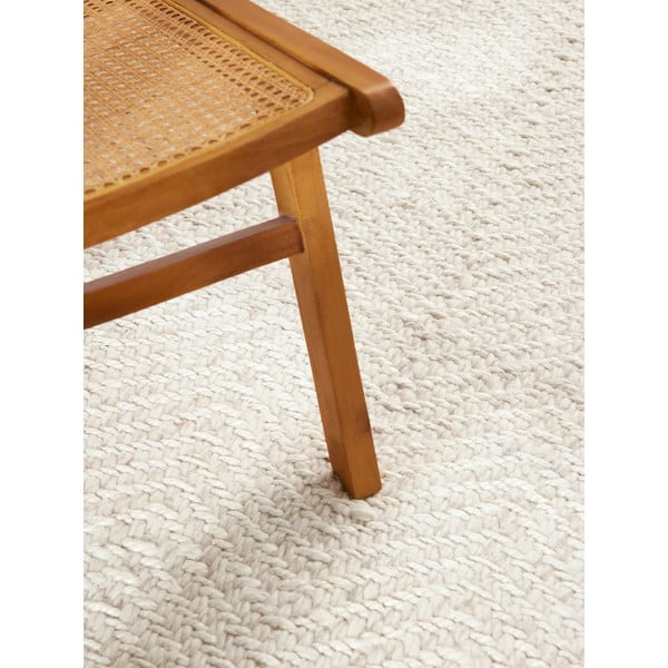 Passatoia color crema e avorio in misto lana tessuta a mano 80x200 cm Majoli – Elle Decoration-image-4