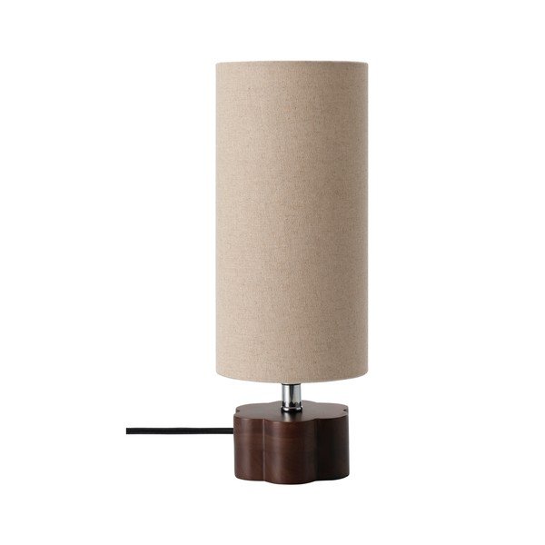 Lampada da tavolo marrone/beige in lino (altezza totale 33,5 cm) Joline – Ellos Home