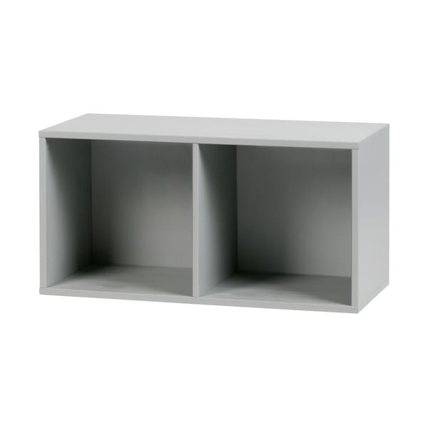 Libreria modulare grigia in legno di pino 81x41 cm Vt - vtwonen-image-1