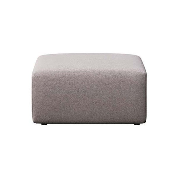 Poggiapiedi grigio rivestito in velluto Villet – Rodier