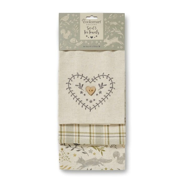 Set di strofinacci e guanto da forno Woodland - Cooksmart ®-image-3