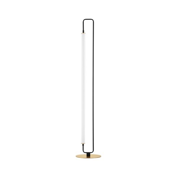 Lampada da terra LED bianca/nera opaca in metallo (altezza totale 150 cm) Wetro – Nova Luce