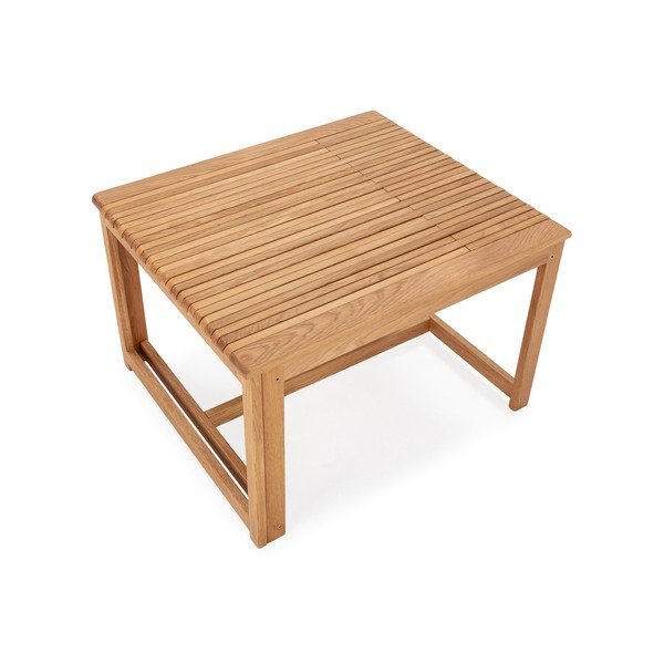 Tavolino da salotto di colore naturale in rovere massiccio 60x70 cm Unai – MOME-image-4