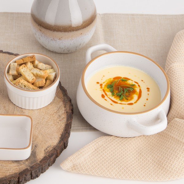 Ciotoline in set color crema in ceramica 4 pz 850 ml Statek – Orion-image-1