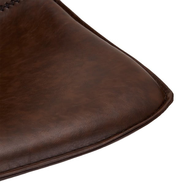 Set di 2 sgabelli da bar marrone scuro Isabel - Furnhouse-image-1