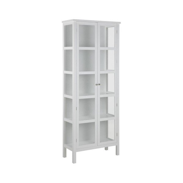 Bílá vitrína Actona Eton, výška 210 cm-image-1