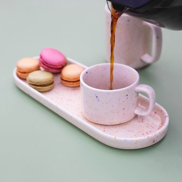 Piatto da portata beige in porcellana Fika – ONA-image-1