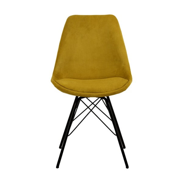 Sedia da pranzo gialla Eris - Actona-image-2