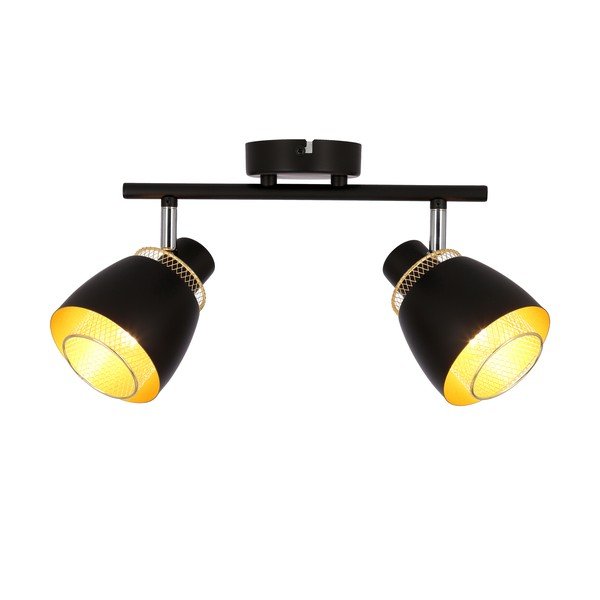 Lampada da soffitto nera con paralume in metallo 41,5x10 cm Aleksandria - Candellux Lighting-image-3