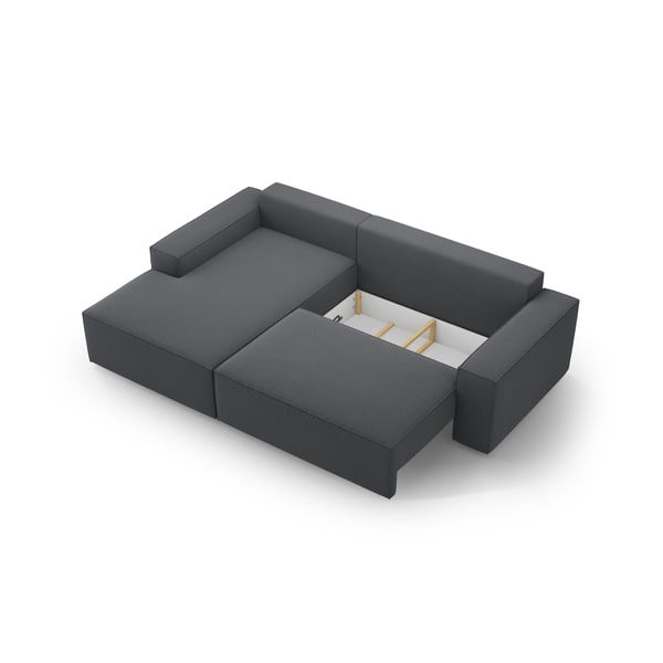 Divano letto angolare grigio scuro (angolo sinistro) Jodie - Micadoni Home-image-4