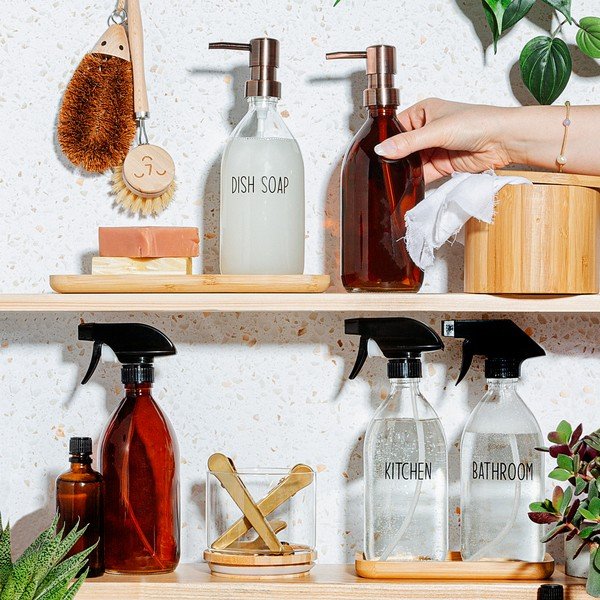 Flacone spray in vetro 500 ml Amber - Sass & Belle-image-1