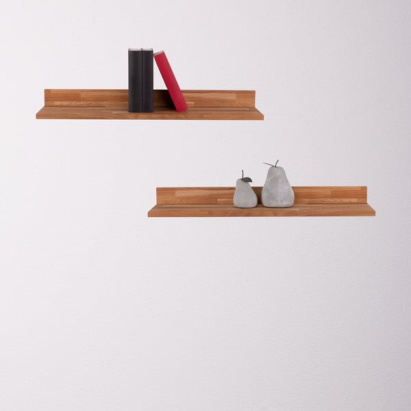 Mensola di colore naturale in rovere massiccio 60 cm Kalle – Interia Home & Living-image-1