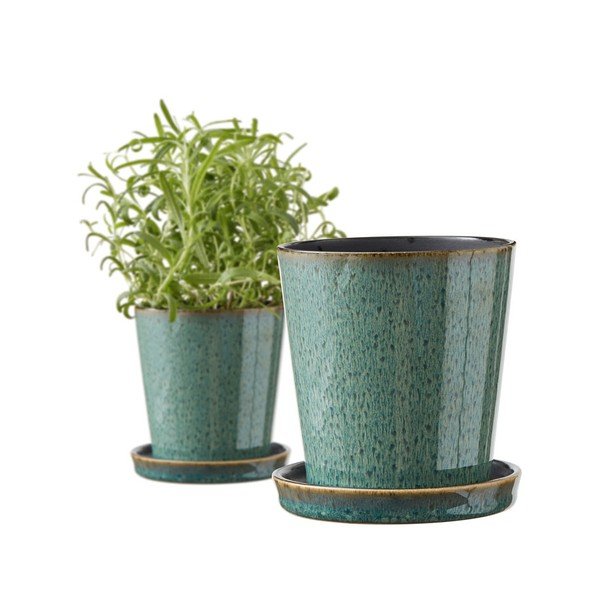 Coprivaso in gres ø 10 cm Gastro Green/Black – Bitz-image-3