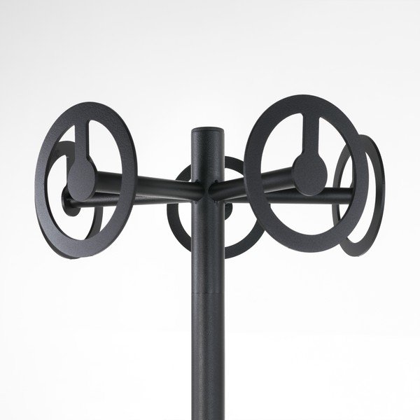 Gancio in metallo nero Circle - Spinder Design-image-3
