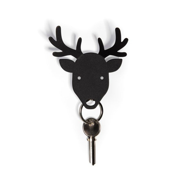 Věšák na klíče Deer, černý