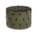 Poggiapiedi verde scuro con rivestimento in velluto Lorella – Yes Everyday