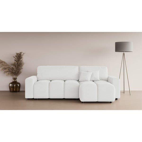 Divano angolare bianco allungabile (con composizione variabile) Luki – Ropez-image-1