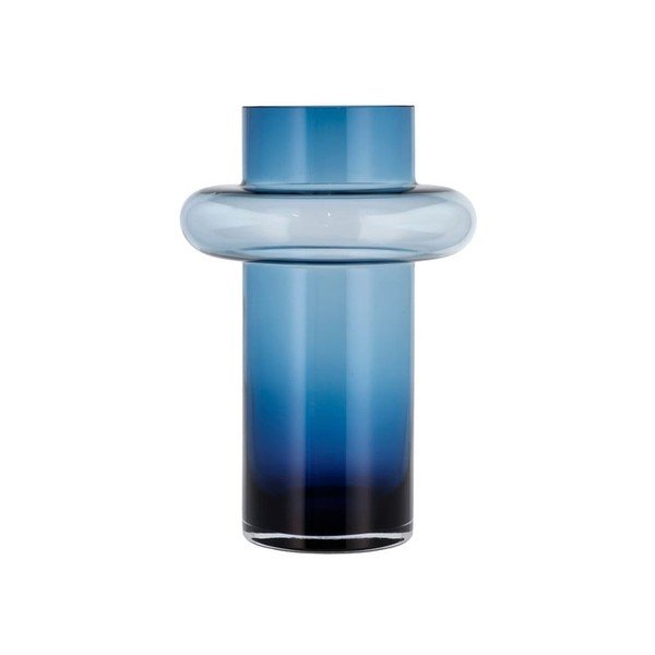 Vaso in vetro blu Tube - Lyngby Glas